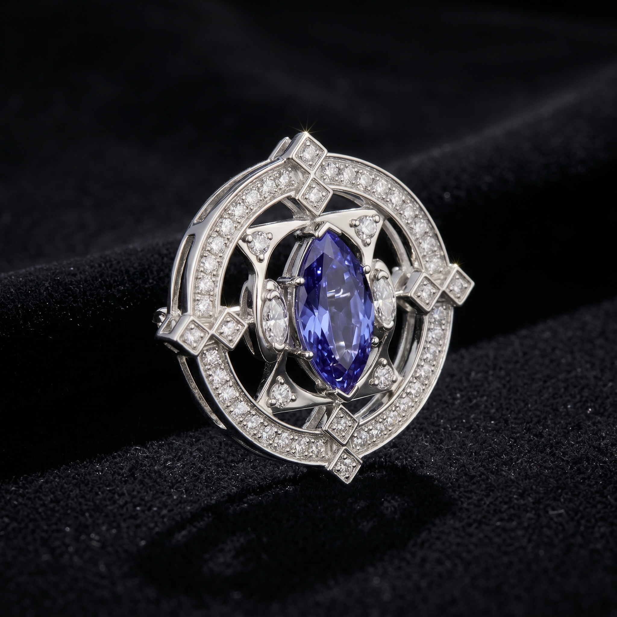 Blue Marquise