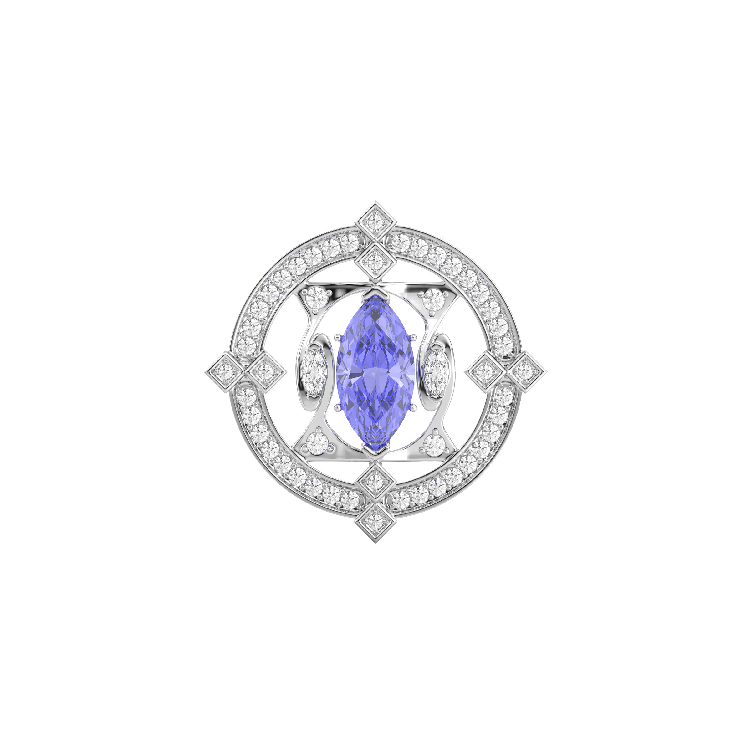 Blue Marquise