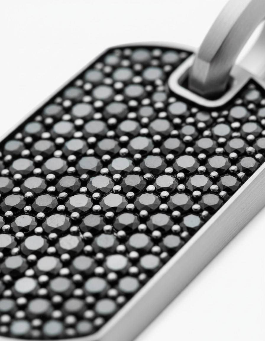 Cipher Pendant (Black/White Diamonds) alternate thumbnail