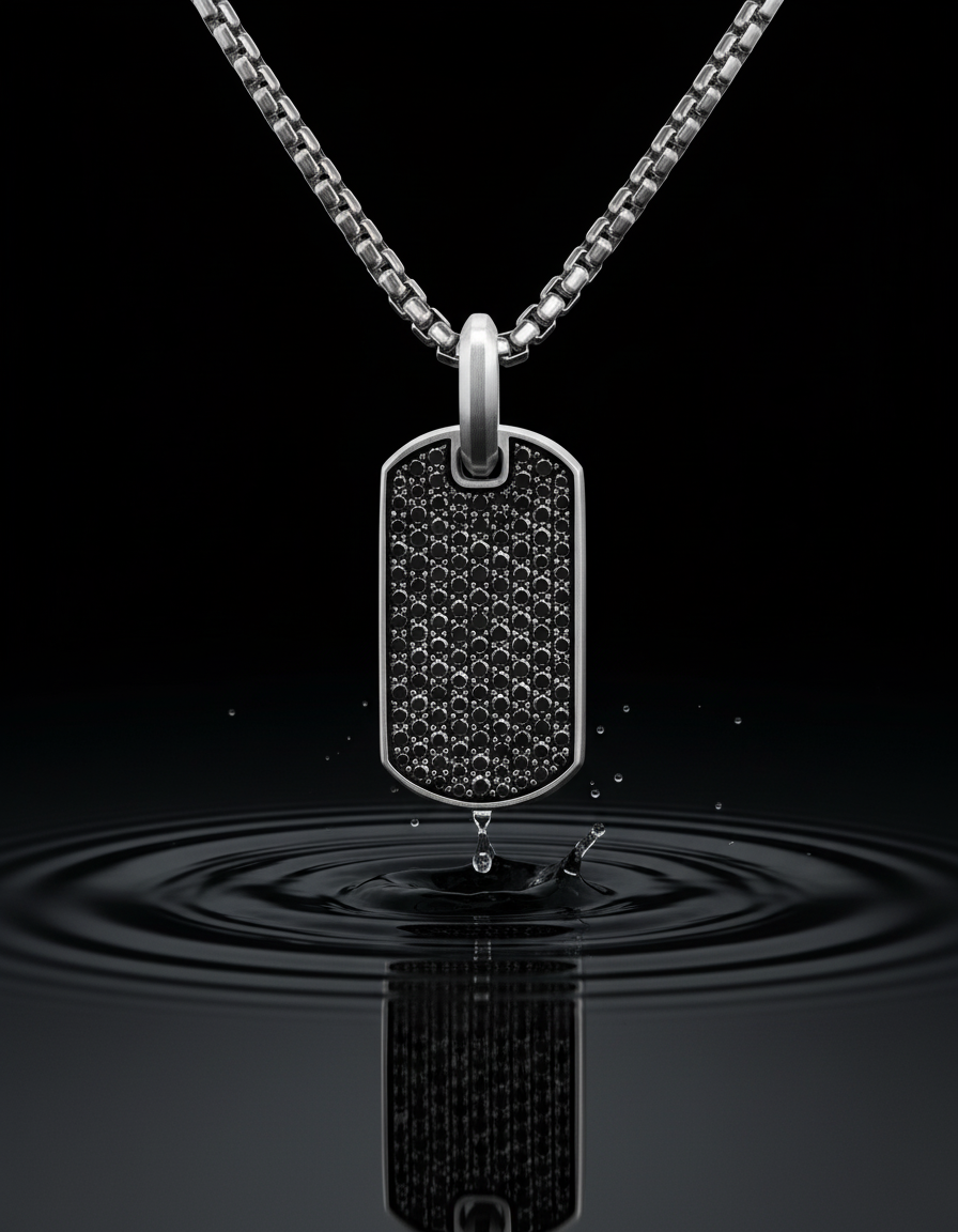 Cipher Pendant (Black/White Diamonds) thumbnail