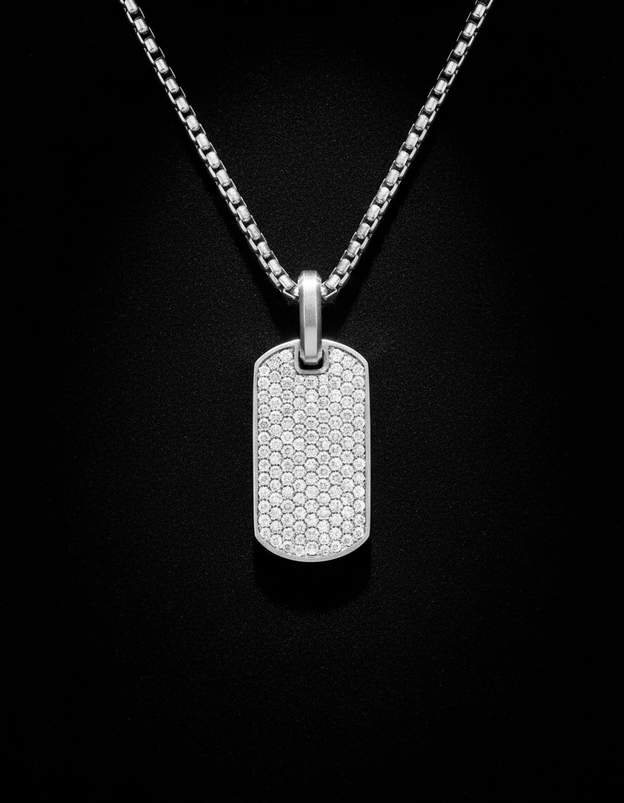 Sterling Silver with Lab Grown White Diamonds