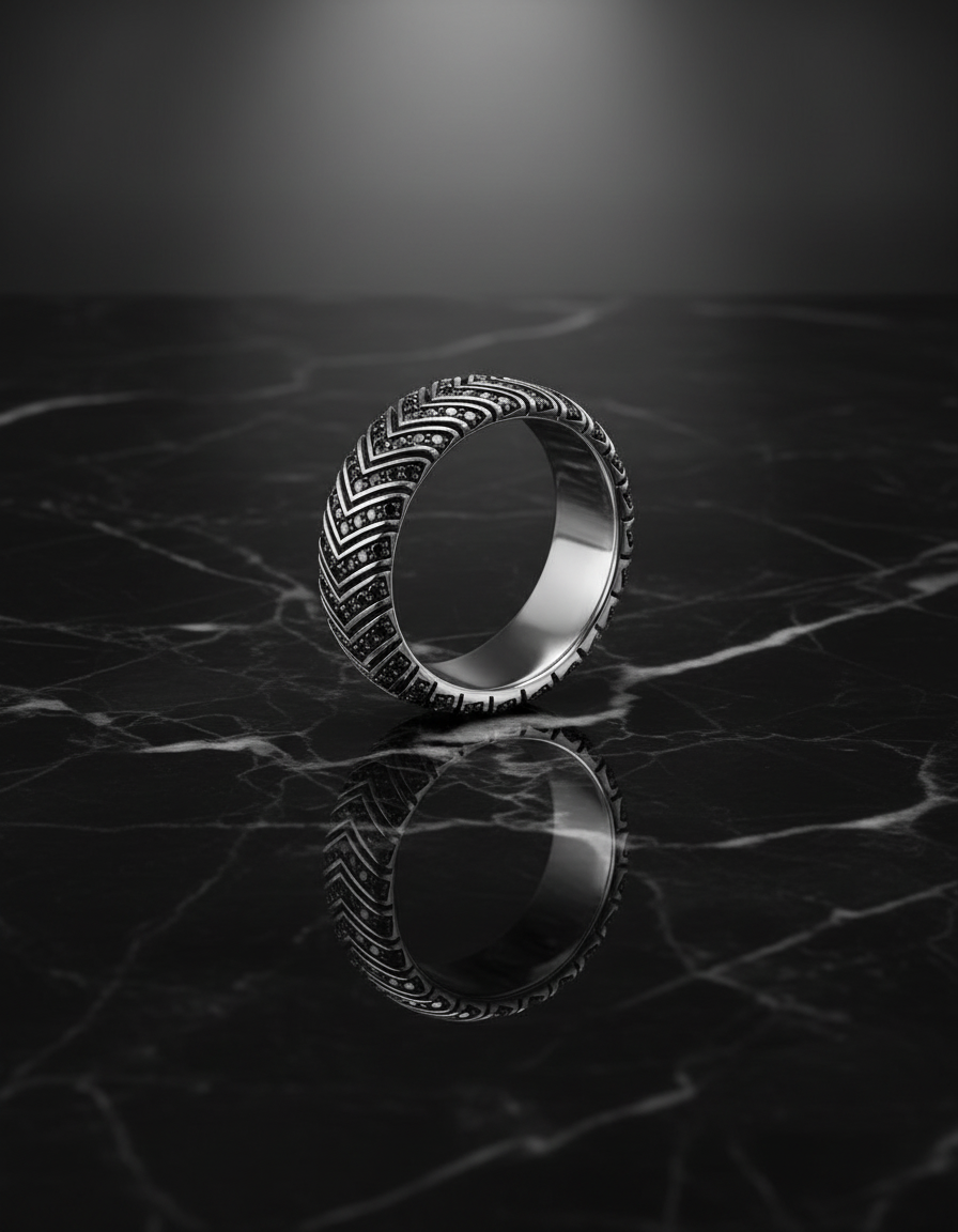 The Apex Ring (Chevron V Design) thumbnail