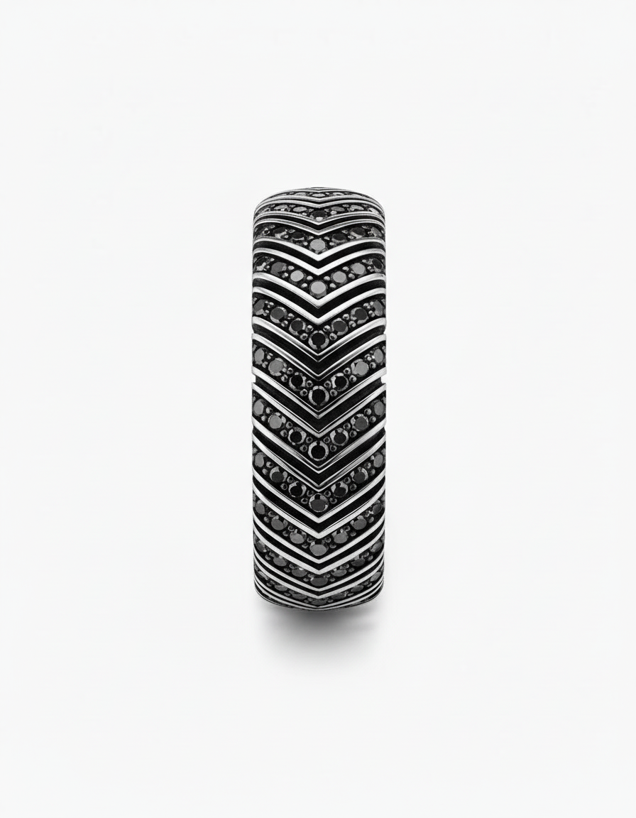 The Apex Ring (Chevron V Design)