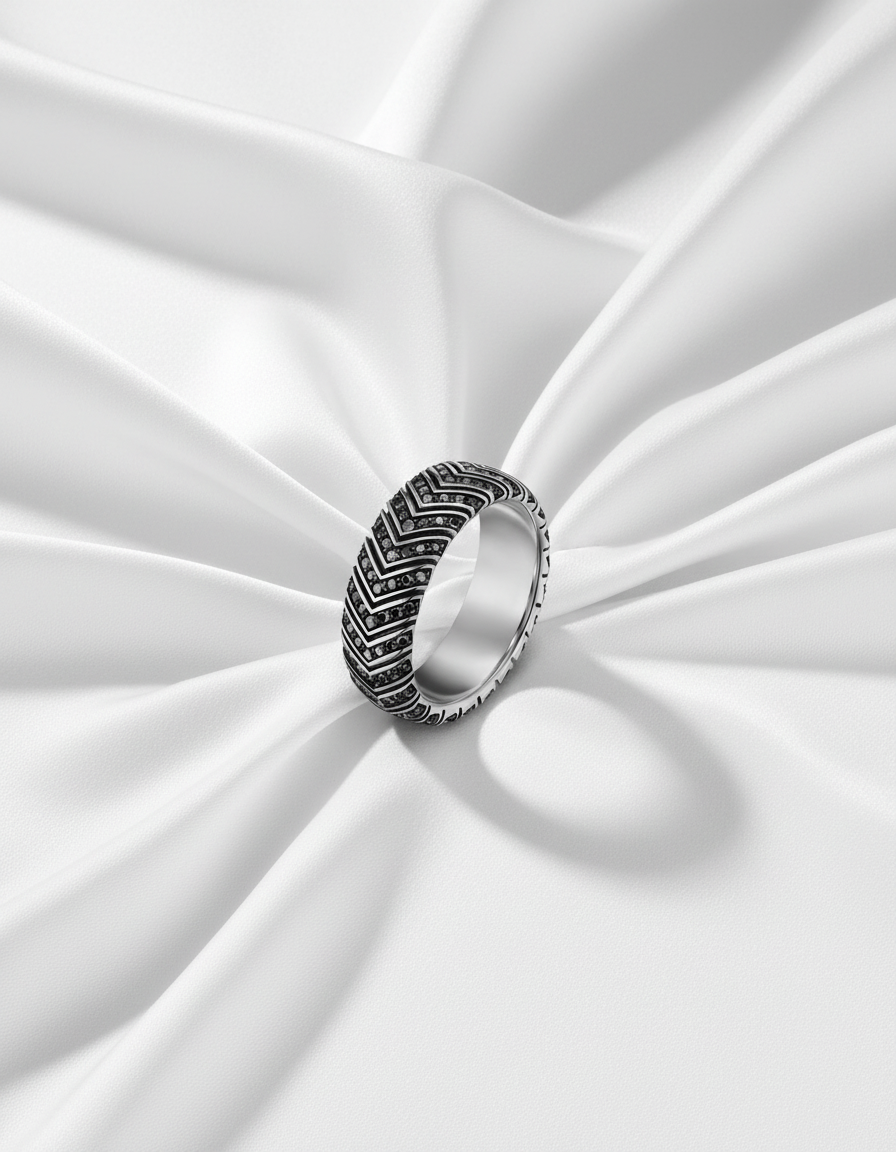 The Apex Ring (Chevron V Design)
