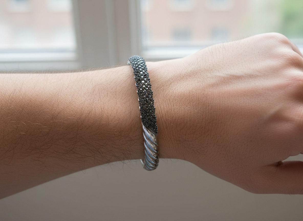 The Torque Kada (Cable Cuff-Style Bracelet)