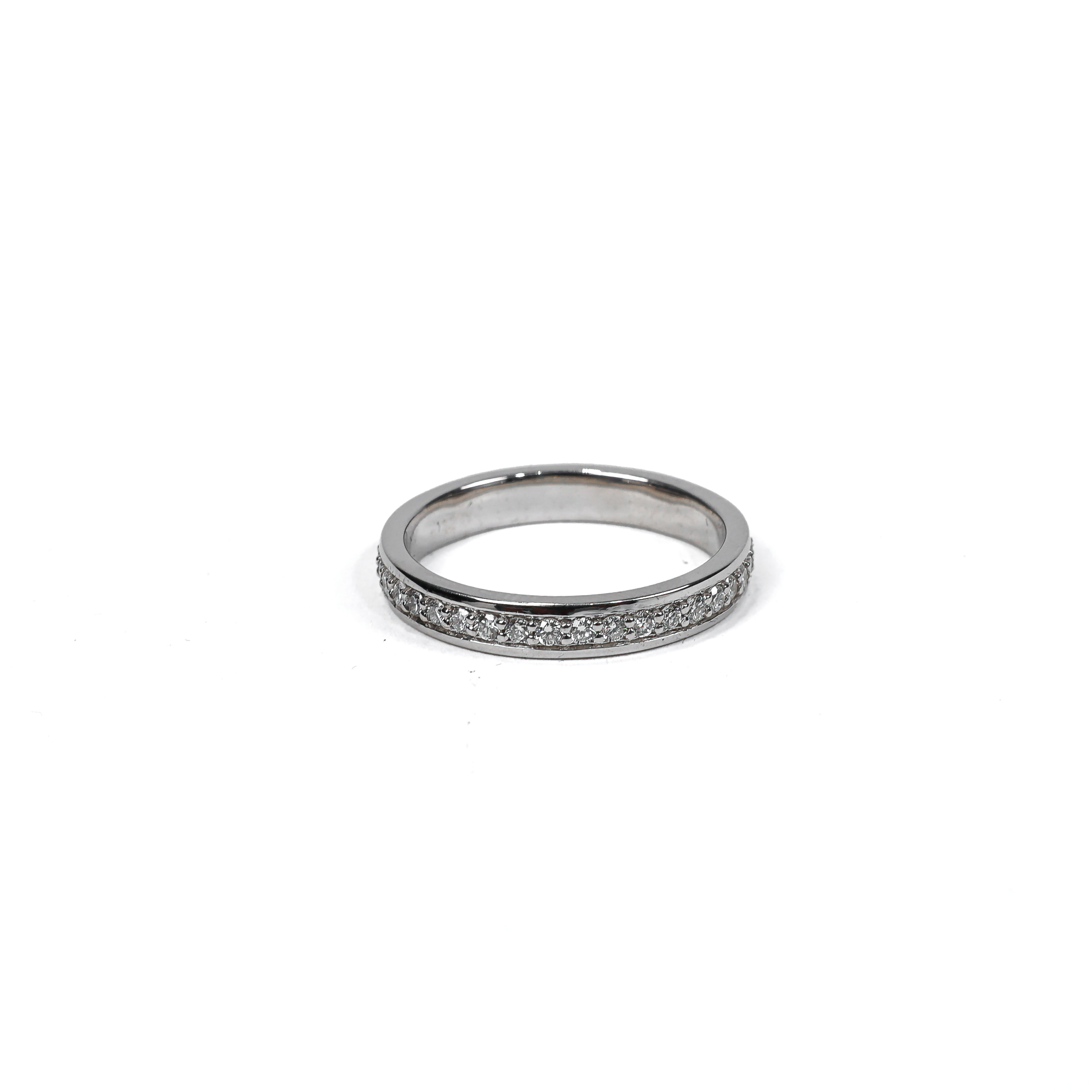 The Virtue Ring (1 Row White Diamond Eternity Ring) thumbnail
