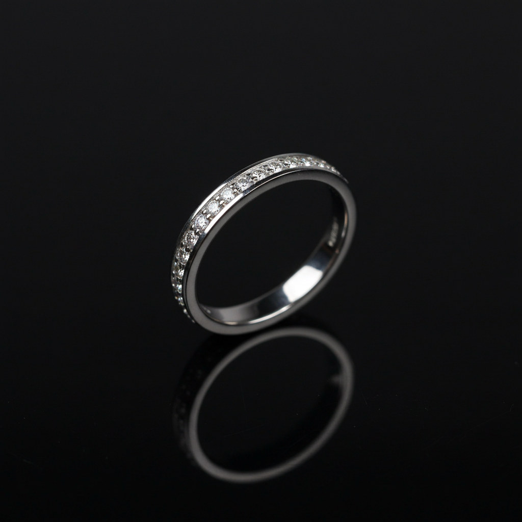 The Virtue Ring (1 Row White Diamond Eternity Ring)