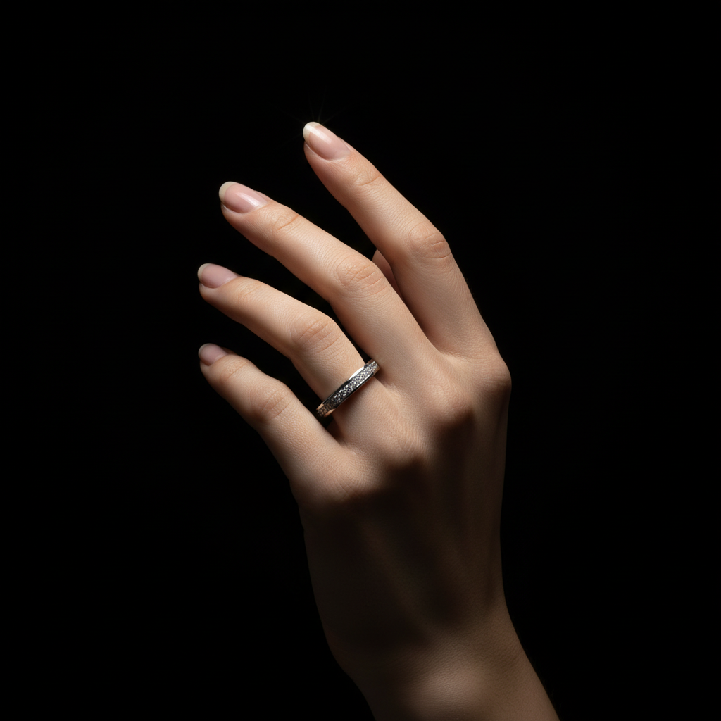 The Virtue Ring (1 Row White Diamond Eternity Ring)