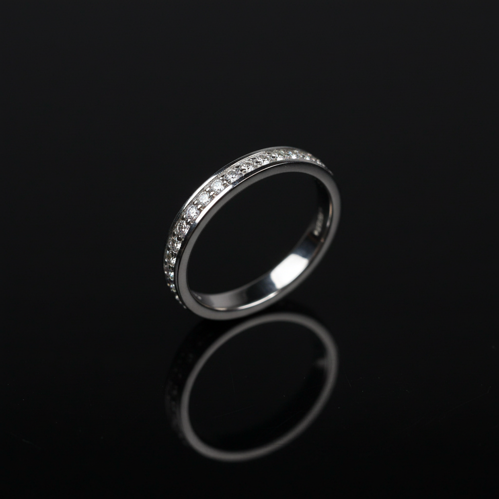 The Virtue Ring (1 Row White Diamond Eternity Ring) alternate thumbnail