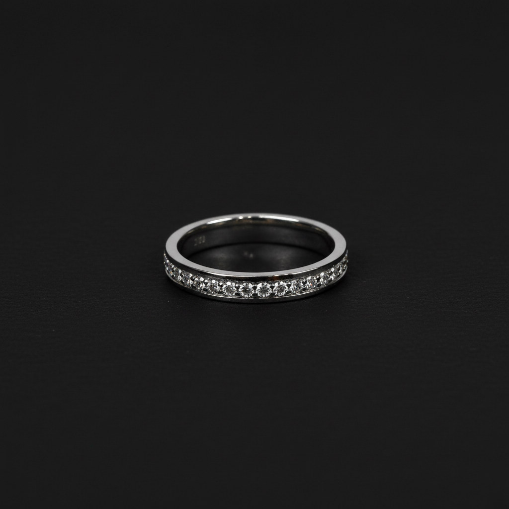 The Virtue Ring (1 Row White Diamond Eternity Ring) thumbnail