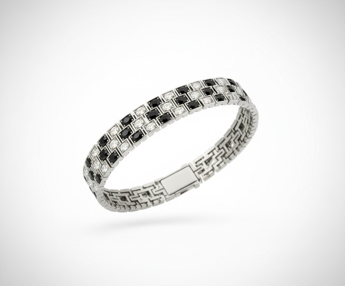 THREE LINE OVAL BRACELET