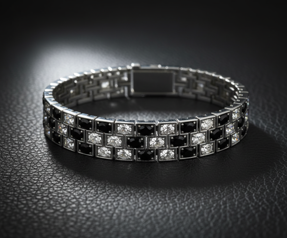 THREE LINE OVAL BRACELET