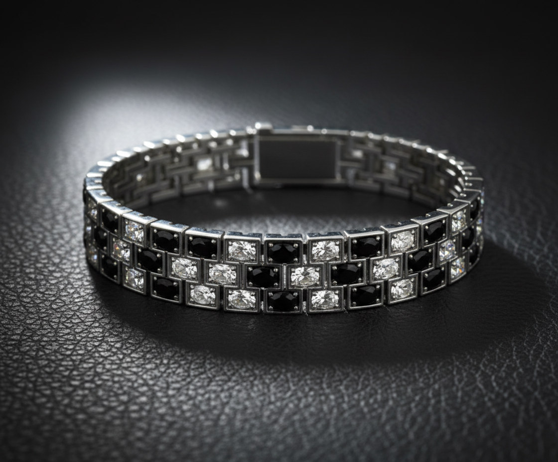 THREE LINE OVAL BRACELET alternate thumbnail
