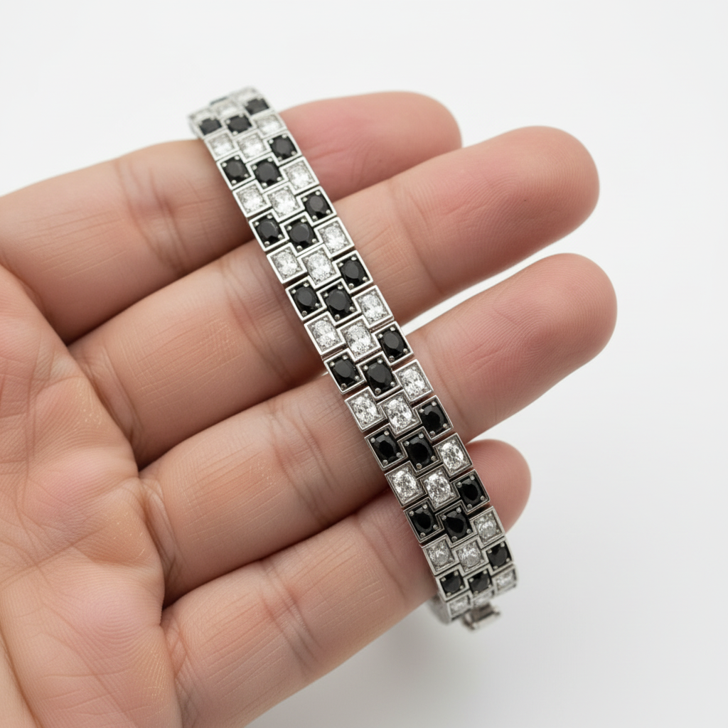 THREE LINE OVAL BRACELET